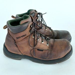 🔨 Red Wing Leather Lace Up 💦 Waterproof 💦 Work Boots Size 11.5 🔨